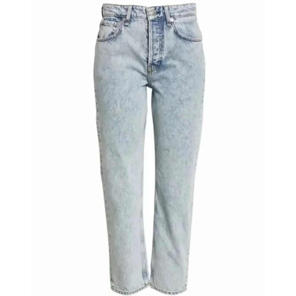 Rag & Bone Maya High Rise Ankle Slim Jeans US 28 Belmar Blue Rigid Denim